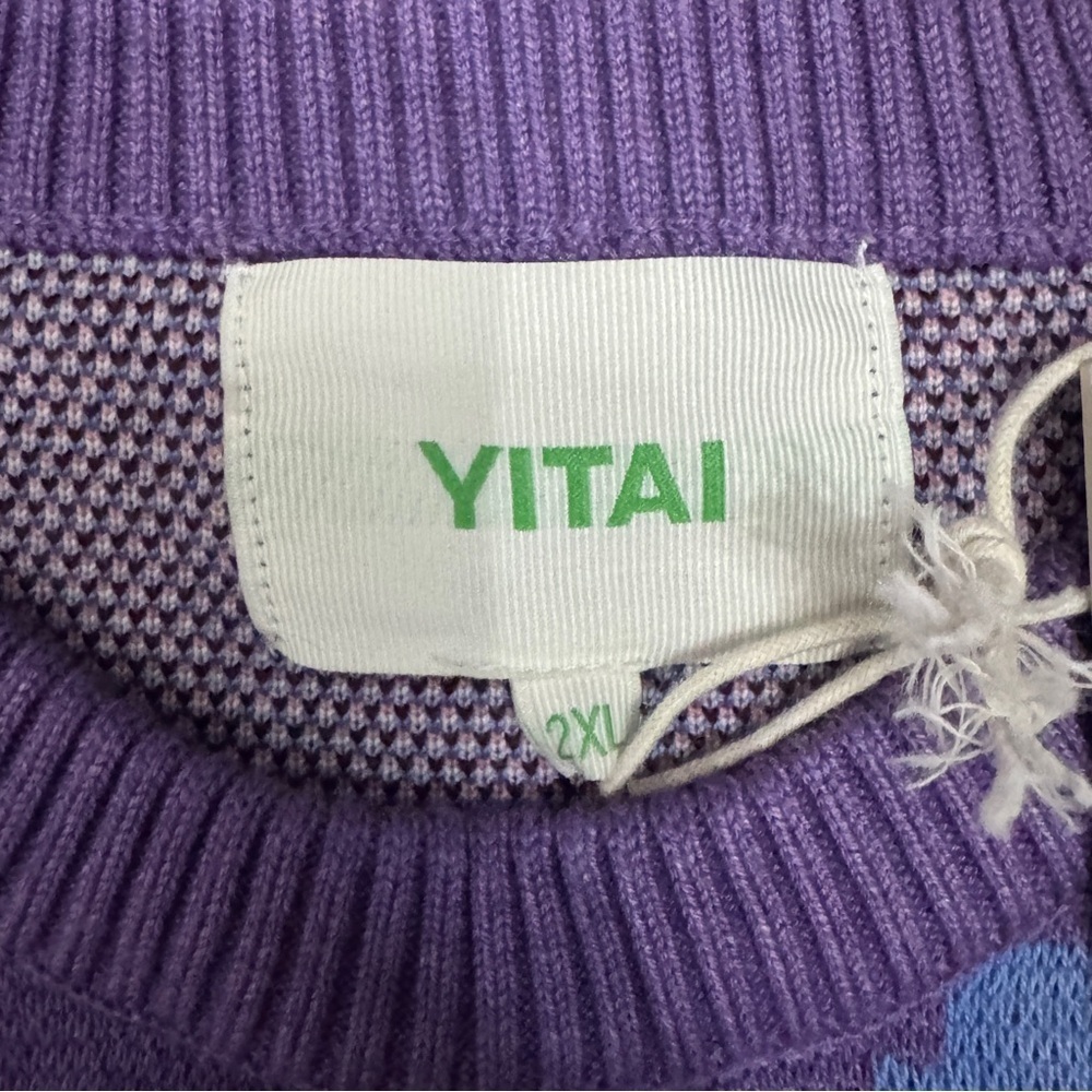Yitai Dusk Skyline Knit Jumper Sweater Size XXL - Picture 5 of 10